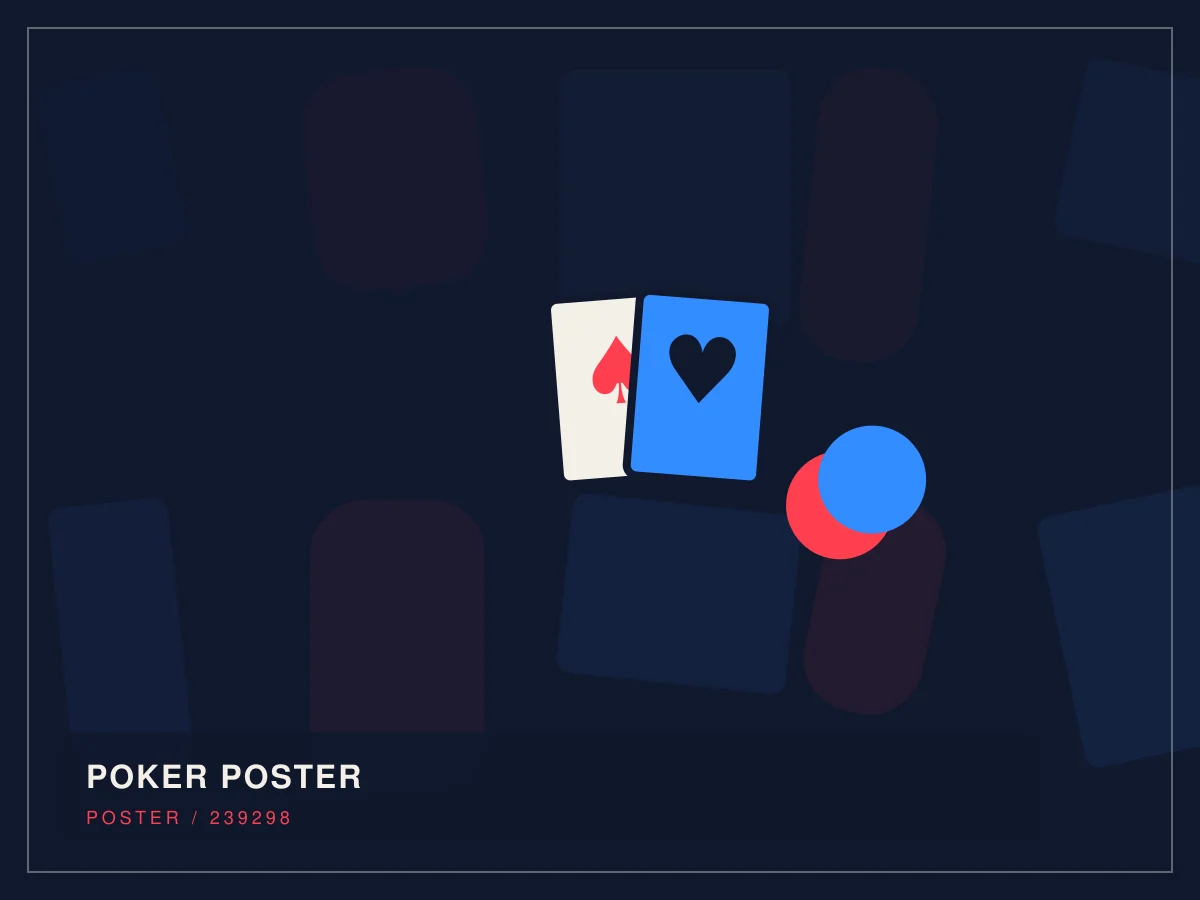 Second abstract visual exploring the commercial character of pokerslam.com